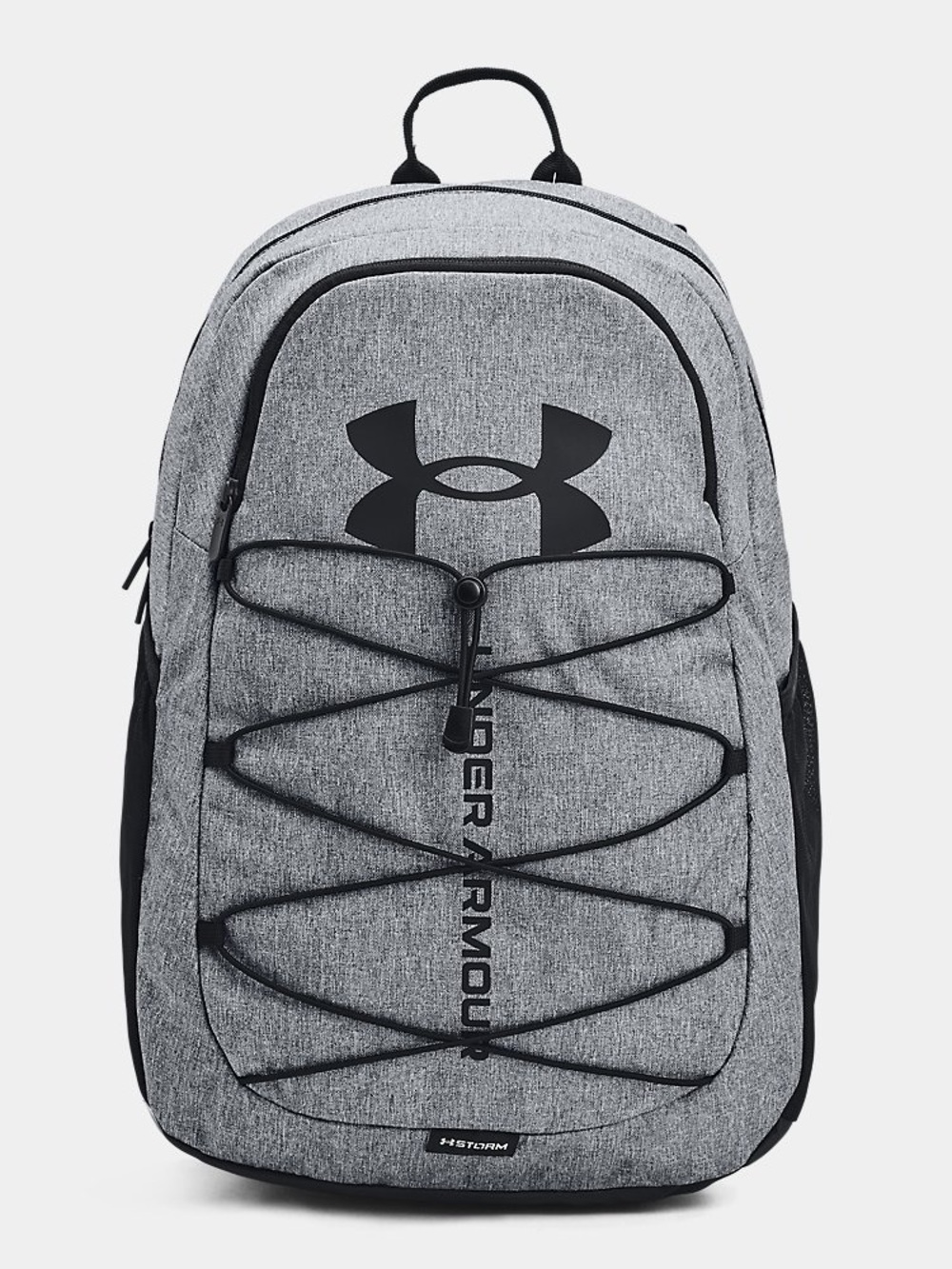 Under Armour Hustle Sport Backpack in Pitch Gray Medium Heather